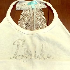 Betsey Johnson Bride Halter Tank top